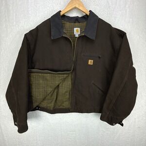 Carhartt Detroit Jacket Blanket Lined Mens 5XL J97‎ DKB Dark Brown NWT NOS